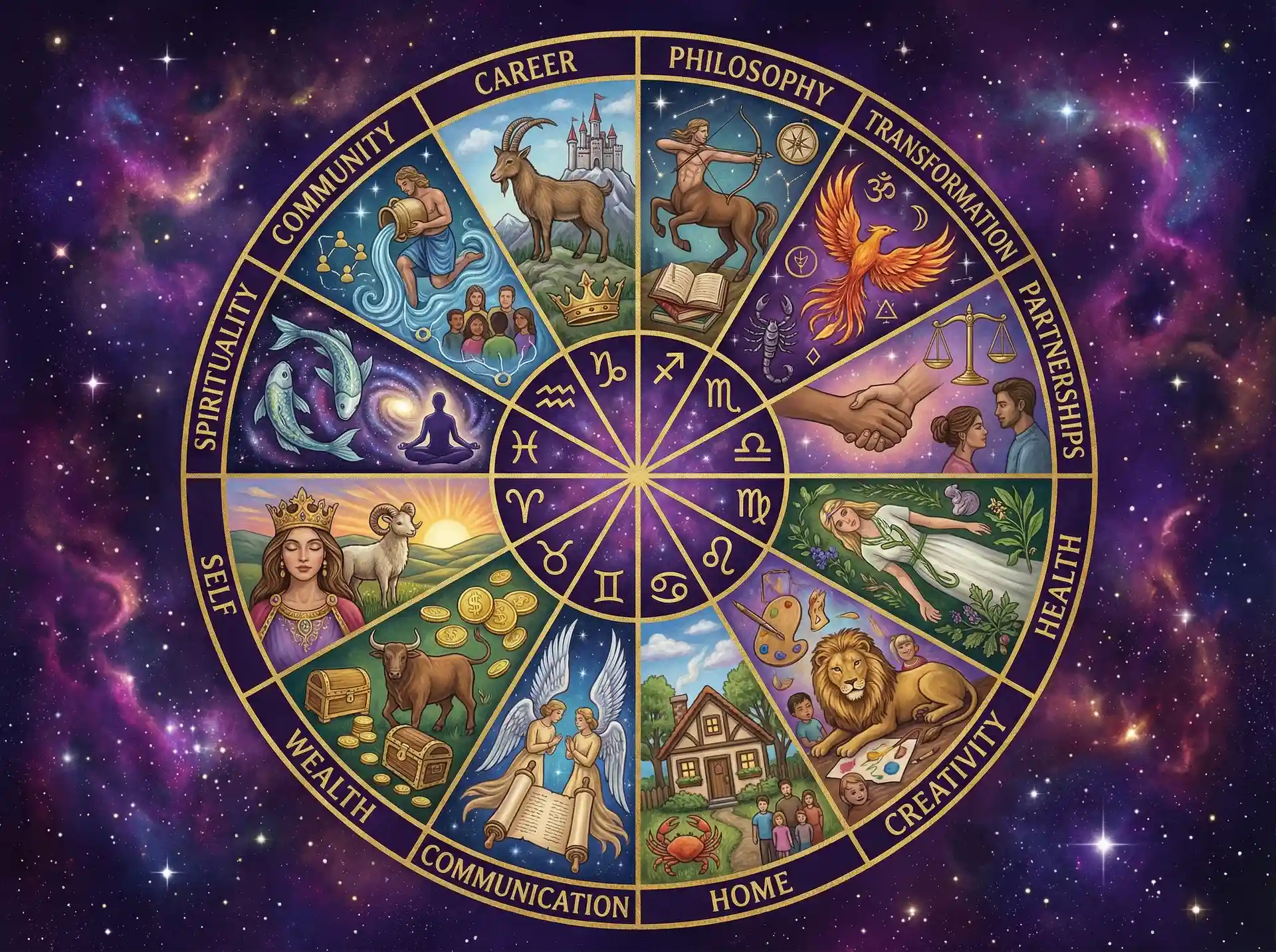 十二宫位解析 - 每日吃瓜 | 占星学知识